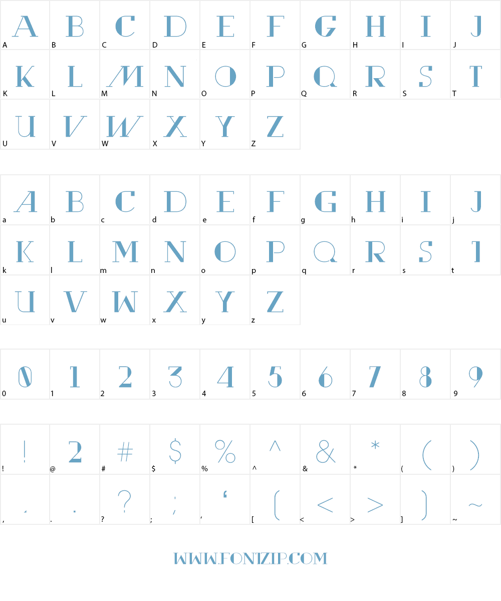 Rewind Font Character